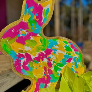 Monet Bunny Yard Sign- Multicolored