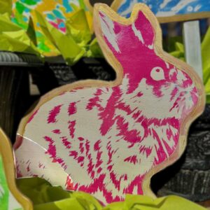 Monet Bunny Yard Sign- Pink